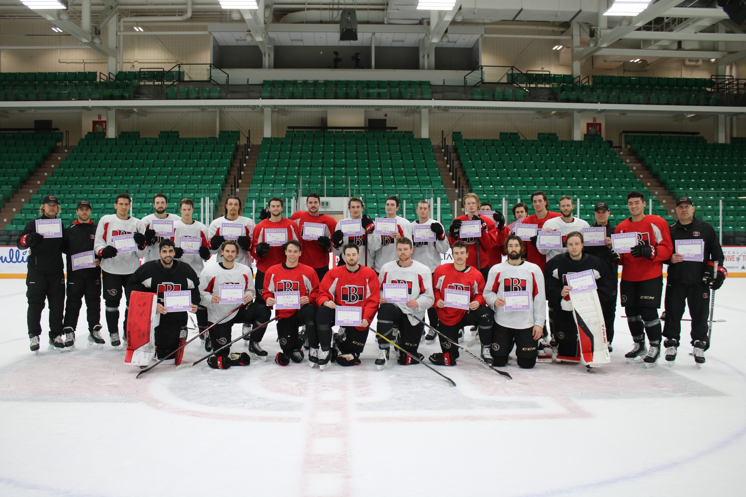 Hockey Fights Cancer Puck Drop