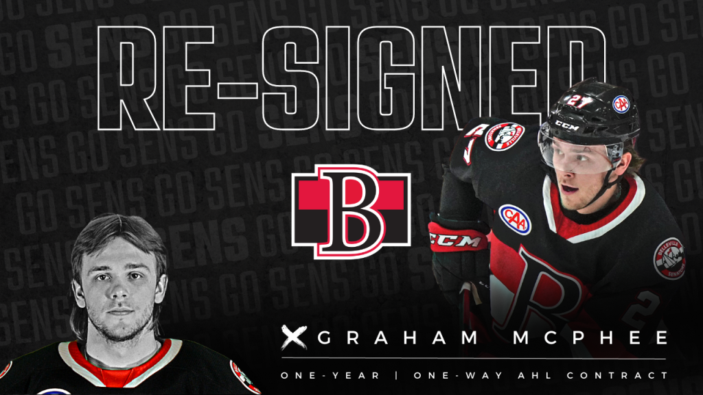 Belleville Sens sign Graham McPhee to AHL contract extension ...